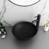 Arezzo 400mm Matt Black Round Counter Top Basin