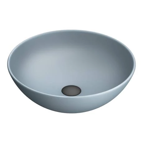 Arezzo 400mm Matt Grey Round Counter Top Basin 2 Arezzo 400mm Matt Grey Round Counter Top Basin - Image 2