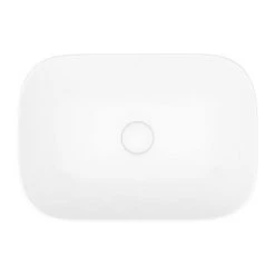 Arezzo 465 x 325mm Gloss White Curved Rectangular Counter Top Basin -Cheap Basins Store AZW465 d5 460
