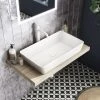Arezzo 610 x 350mm Gloss White Slim Rectangular Counter Top Basin