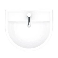 Bianco Round Basin 1TH with Full Pedestal -Cheap Basins Store B420BP D5 460