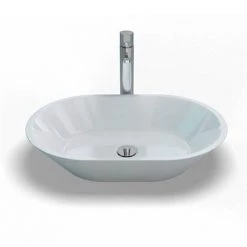 Clearwater - Sontuoso Bacino 600 Natural Stone Countertop Basin - W590 x D390mm - B5E