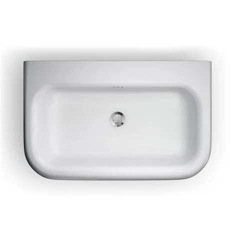 Clearwater - Large Traditional Roll Top Basin with Stainless Steel Stand - W750 x D470mm 2 Clearwater - Large Traditional Roll Top Basin with Stainless Steel Stand - W750 x D470mm - Image 2