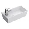 Nuie Compact Rectangular Counter Top Ceramic Basin - BAS002