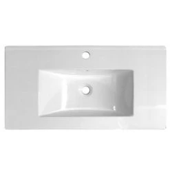 Ultra 1000mm Minimalist Ceramic Inset Basin - BAS012