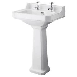Bayswater Fitzroy Traditional 2TH Basin & Full Pedestal