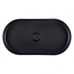 BagnoDesign Teatro Oval Matt Black 650 x 350mm Countertop Basin 5 BagnoDesign Teatro Oval Matt Black 650 x 350mm Countertop Basin -Cheap Basins Store BDS CIR 102 MB D2 460