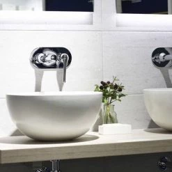 BagnoDesign Matt White Koy 400mm Round Countertop Basin -Cheap Basins Store BDS KOY 702 MW D2 460