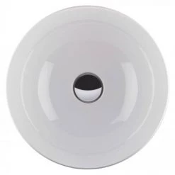 BagnoDesign Gloss White Koy 400mm Round Countertop Basin -Cheap Basins Store BDS KOY 702 WH D2 460