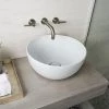 BagnoDesign Gloss White Koy 400mm Round Countertop Basin