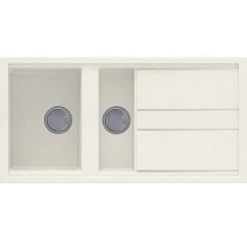 Reginox Best 475 1.5 Bowl Granite Kitchen Sink - Cream