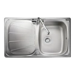 Rangemaster Baltimore Compact 1.0 Bowl Stainless Steel Kitchen Sink