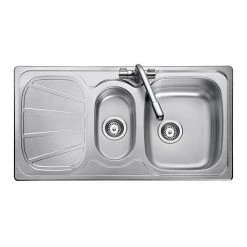 Rangemaster Baltimore 1.5 Bowl Stainless Steel Kitchen Sink