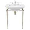 Heritage Abingdon Blenheim Basin & Washstand - Vintage Gold