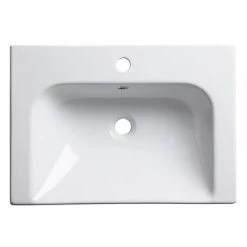 Roper Rhodes Breathe 610mm Countertop or Wall Mounted Basin - BRE600C -Cheap Basins Store BRE600C D3 460