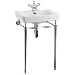 Burlington Contemporary Medium Basin & Chrome Wash Stand