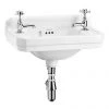 Burlington Edwardian 2TH Wall Mounted Cloakroom Basin - B8