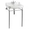 Burlington Edwardian Large Basin & Chrome Wash Stand