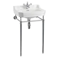 Burlington Edwardian Medium Basin & Chrome Wash Stand