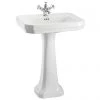 Burlington Victorian Large Basin and Pedestal - Various Tap Hole Options