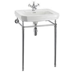Burlington Victorian Large Basin & Chrome Wash Stand