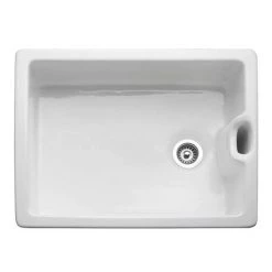Rangemaster Classic Belfast Ceramic Kitchen Sink 595 x 455mm 5 Rangemaster Classic Belfast Ceramic Kitchen Sink 595 x 455mm -Cheap Basins Store CCBL595WH D3 460