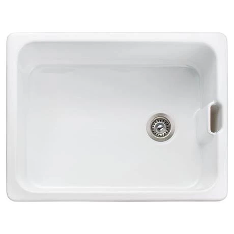 Rangemaster Farmhouse Belfast Ceramic Kitchen Sink inc. Basket Strainer Waste 2 Rangemaster Farmhouse Belfast Ceramic Kitchen Sink inc. Basket Strainer Waste - Image 2