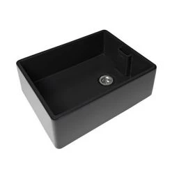 Rangemaster Grange Belfast Matt Black Ceramic Kitchen Sink inc. Basket Strainer Waste 11 Rangemaster Grange Belfast Matt Black Ceramic Kitchen Sink inc. Basket Strainer Waste -Cheap Basins Store CGR595MB D5 460