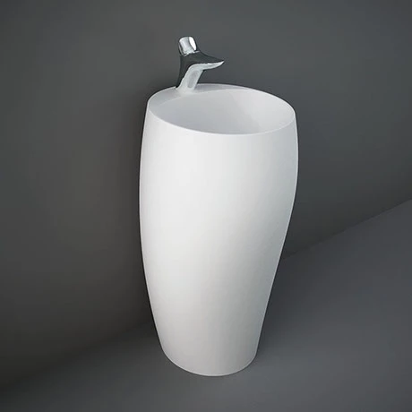 RAK Cloud 50cm 1TH Free Standing Basin - Matt White 1 RAK Cloud 50cm 1TH Free Standing Basin - Matt White