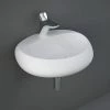RAK Cloud 55cm 1TH Wall Hung Basin - Matt White