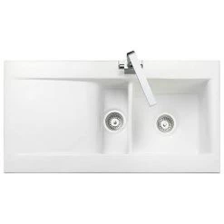 Rangemaster Nevada 1.5 Bowl Ceramic Kitchen Sink