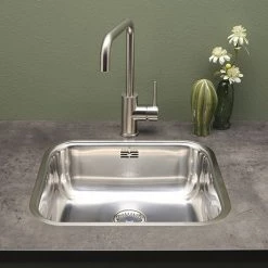 Reginox Colorado Comfort 1.0 Bowl Stainless Steel Inset/Undermount Kitchen Sink