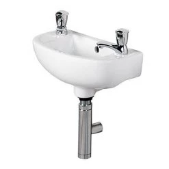 RAK Compact 45cm Slimline Basin - 2 TH - COMSLWB2