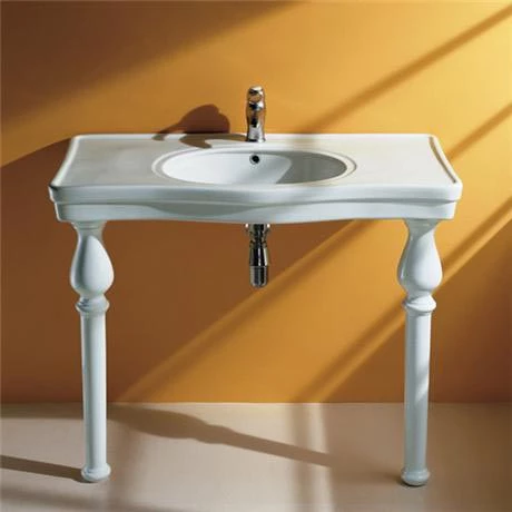 RAK 105cm Deluxe Console Basin inc. Ceramic Legs 1 RAK 105cm Deluxe Console Basin inc. Ceramic Legs
