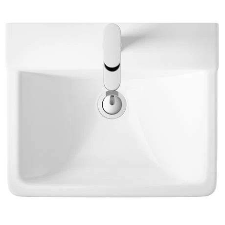 Hudson Reed Arlo 550mm 1TH Basin + Semi Pedestal 3 Hudson Reed Arlo 550mm 1TH Basin + Semi Pedestal - Image 3