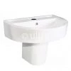 Ultra - Priory 600 Basin 1TH & Semi Pedestal - CPR001