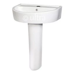 Ultra - Priory 600 Basin 1TH & Full Pedestal - CPR002