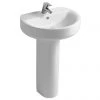 Ideal Standard Connect Sphere 1TH Basin + Pedestal