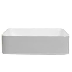 Crosswater Calpe 400mm Countertop Basin Gloss White - CT4090UCW