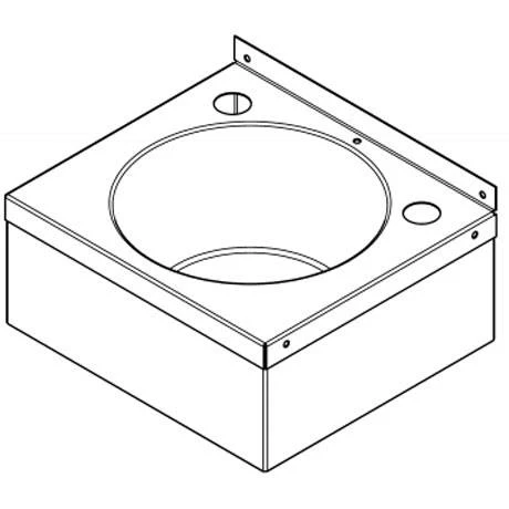 Franke Model A D20161N Stainless Steel Washbasin with Apron Support & Waste Kit 2 Franke Model A D20161N Stainless Steel Washbasin with Apron Support & Waste Kit - Image 2