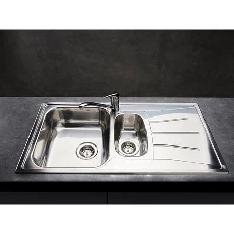 Reginox Diplomat Eco 1.5 Bowl Stainless Steel Inset Kitchen Sink 5 Reginox Diplomat Eco 1.5 Bowl Stainless Steel Inset Kitchen Sink - Image 5