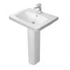 Duravit DuraStyle 650mm Washbasin + Full Pedestal