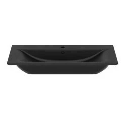 Ideal Standard Connect Air Silk Black 840mm Wall Mounted / Vanity Basin - E0279V3 -Cheap Basins Store E0279V3.ai2 460
