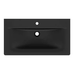 Ideal Standard Connect Air Silk Black 840mm Wall Mounted / Vanity Basin - E0279V3 -Cheap Basins Store E0279V3.ai4 460