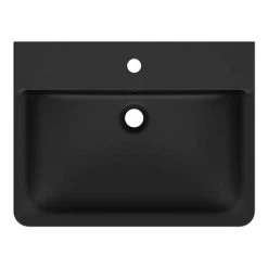 Ideal Standard Connect Air Cube Silk Black 600mm Wall Mounted / Vanity Basin - E0298V3 -Cheap Basins Store E0298V3.ai3 460