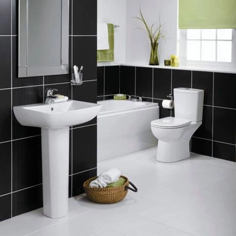 Ideal Standard Vue 55cm 1TH Basin + Pedestal 2 Ideal Standard Vue 55cm 1TH Basin + Pedestal - Image 2
