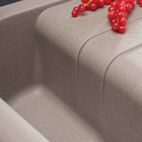 Reginox Ego 480 1.0 Bowl Granite Kitchen Sink - Cream 2 Reginox Ego 480 1.0 Bowl Granite Kitchen Sink - Cream - Image 2