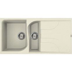 Reginox Ego 475 1.5 Bowl Granite Kitchen Sink - Cream