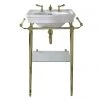 Imperial Etoile 530mm Small Basin + Antique Gold Basin Stand
