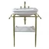 Imperial Etoile 605mm Medium Basin + Antique Gold Basin Stand